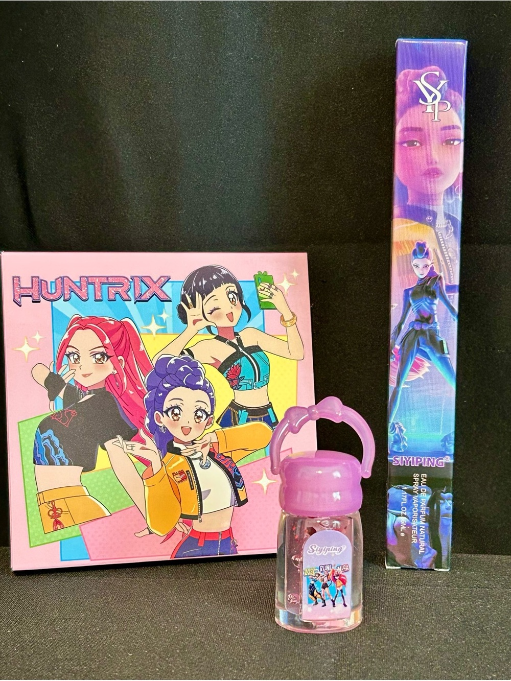 Kpop demon hunters eyeshadow pallet, lip gloss and more
